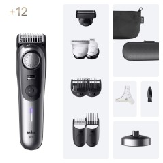 Braun Series 9 BT9560 Trimmer - Premium Black & Silver Design for Ultimate Precision and Style